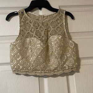 Crop top and skirt set